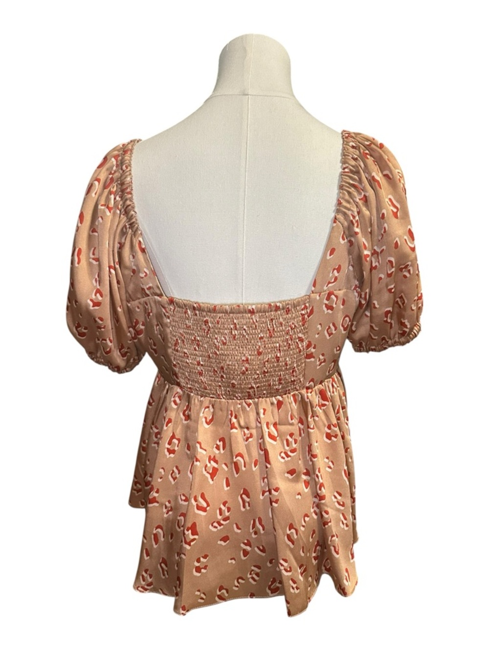 entro Animal Print Peplum Top - Picture 7 of 8